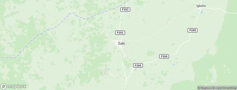Saki, Nigeria Map