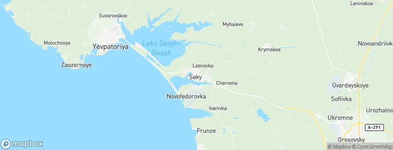 Saki, Ukraine Map