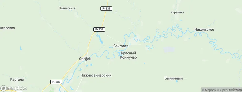 Sakmara, Russia Map