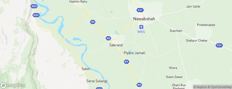 Sakrand, Pakistan Map