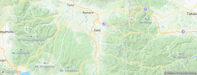 Saku, Japan Map