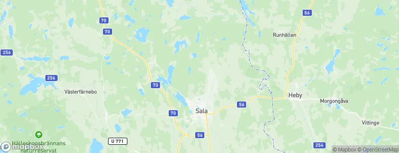 Sala Municipality, Sweden Map