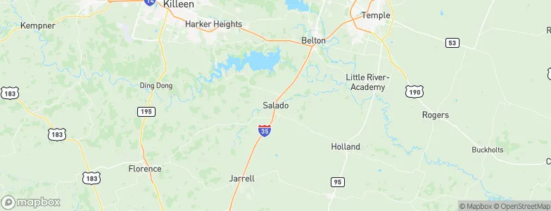 Salado, United States Map