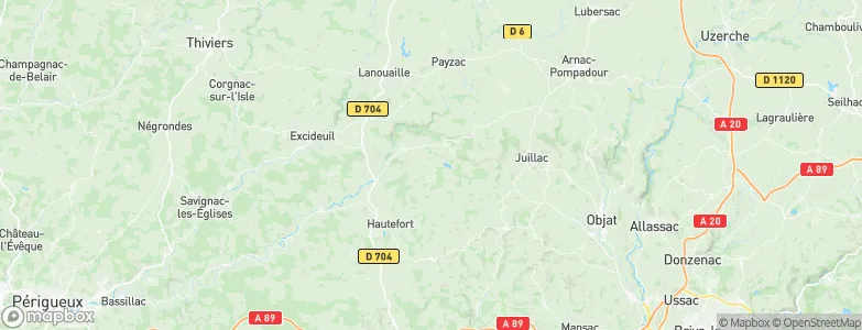 Salagnac, France Map