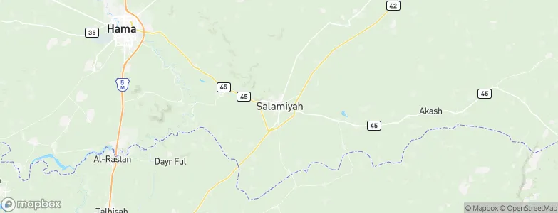 Salamiyah, Syria Map