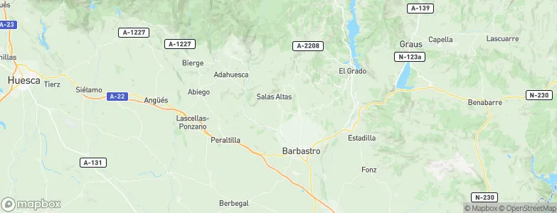 Salas Bajas, Spain Map