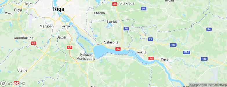 Salaspils, Latvia Map