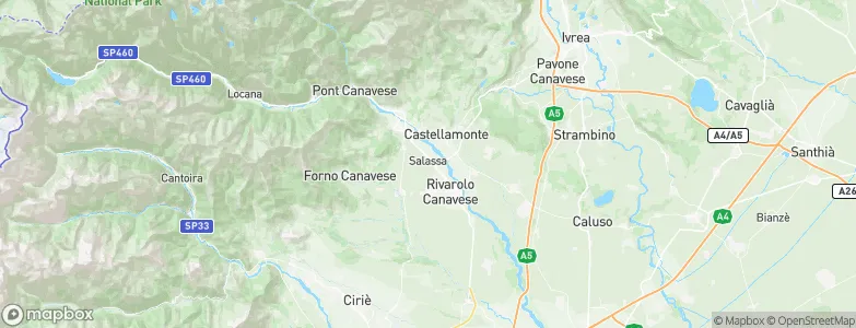 Salassa, Italy Map