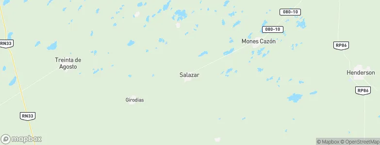 Salazar, Argentina Map