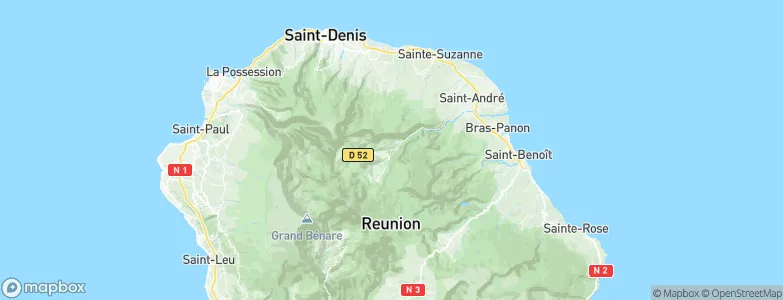 Salazie, Réunion Map