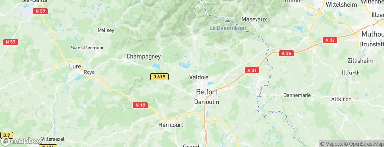 Salbert, France Map