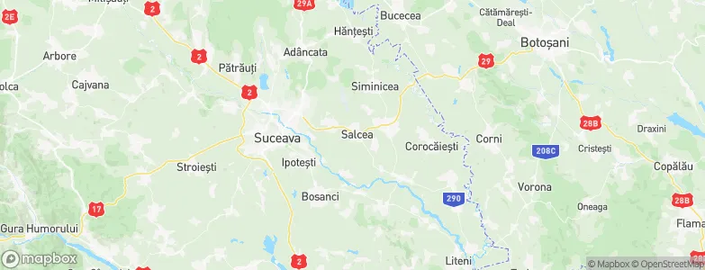 Salcea, Romania Map