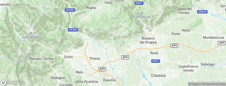 Salcedo, Italy Map