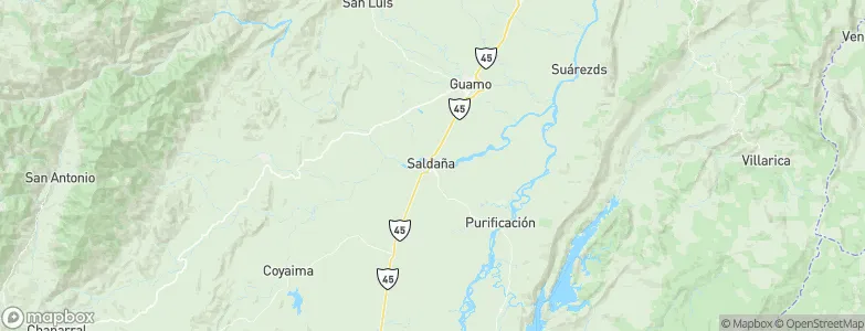 Saldaña, Colombia Map