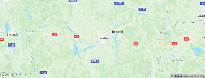 Saldus, Latvia Map