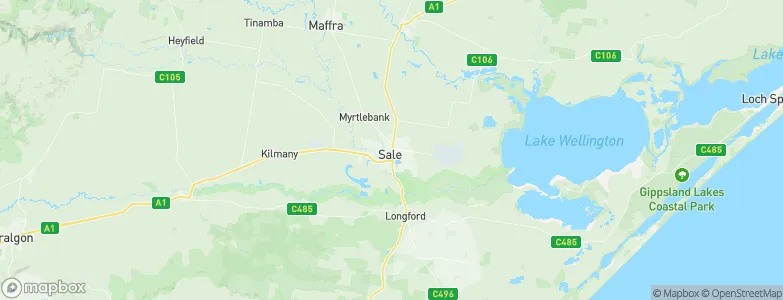 Sale, Australia Map
