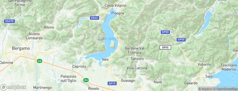 Sale Marasino, Italy Map