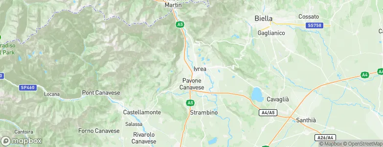 Salerano Canavese, Italy Map