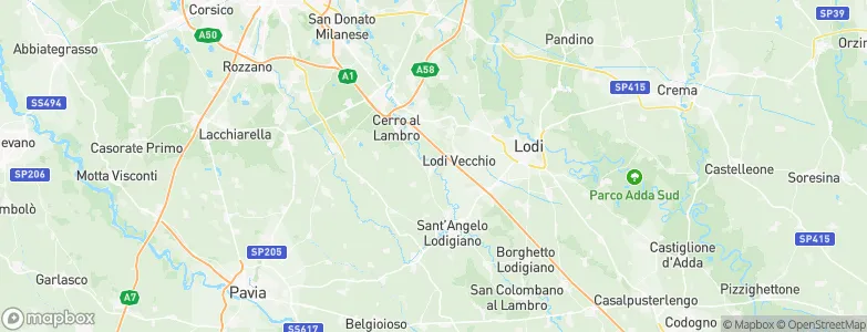 Salerano sul Lambro, Italy Map
