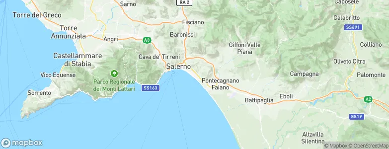Salerno, Italy Map