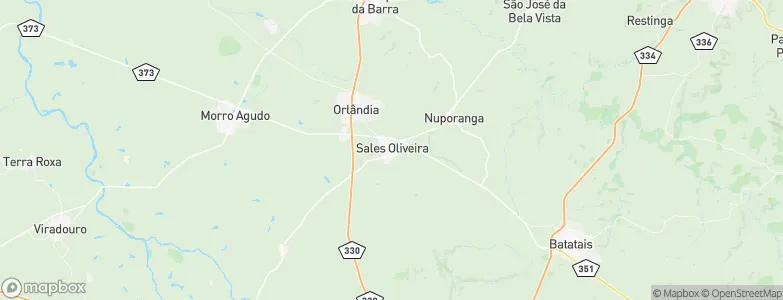 Sales Oliveira, Brazil Map