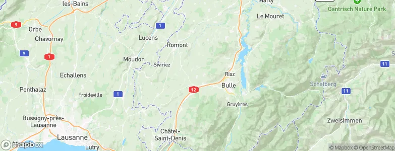 Sâles, Switzerland Map