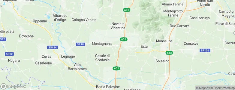 Saletto, Italy Map