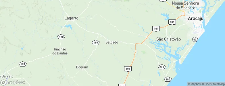 Salgado, Brazil Map