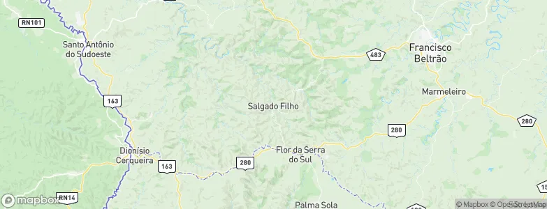 Salgado Filho, Brazil Map
