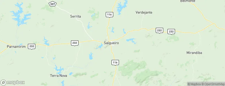 Salgueiro, Brazil Map