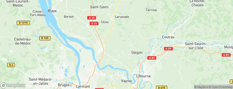 Salignac, France Map
