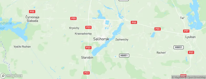 Salihorsk, Belarus Map