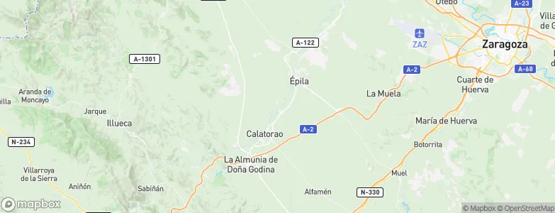 Salillas de Jalón, Spain Map