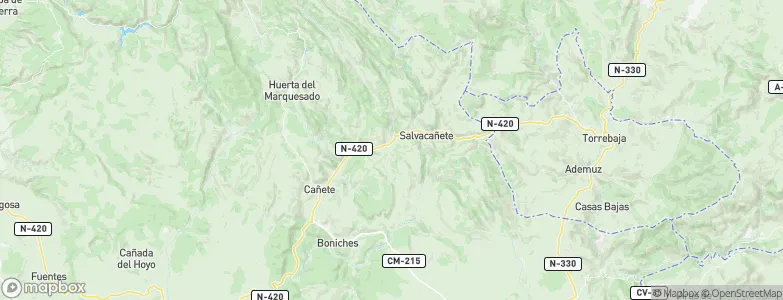 Salinas del Manzano, Spain Map