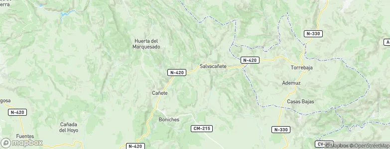Salinas del Manzano, Spain Map