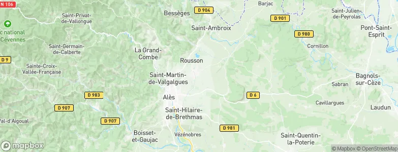 Salindres, France Map