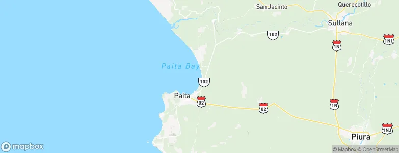 Salinera Colán, Peru Map