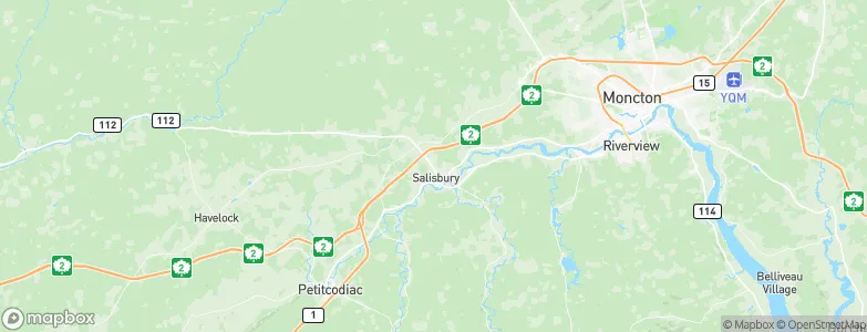 Salisbury, Canada Map