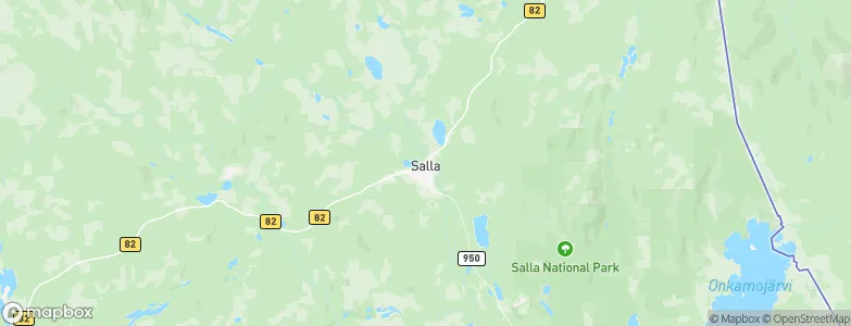 Salla, Finland Map