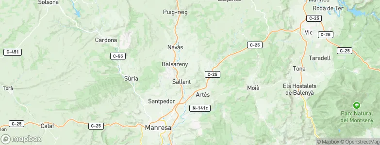 Sallent, Spain Map