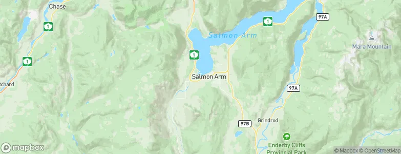 Salmon Arm, Canada Map