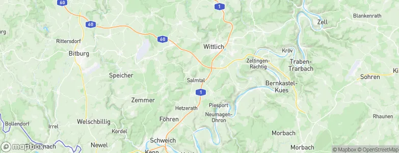 Salmtal, Germany Map