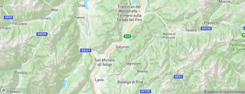 Salorno, Italy Map