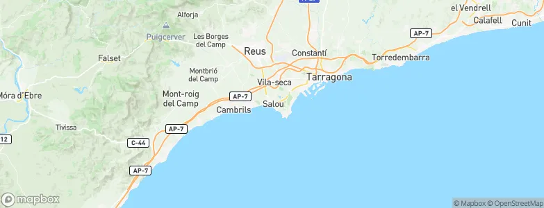 Salou, Spain Map