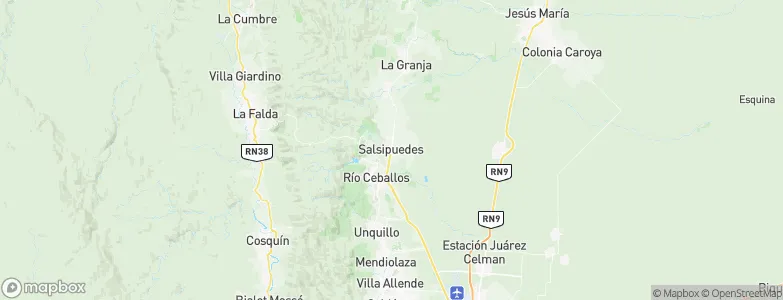 Salsipuedes, Argentina Map