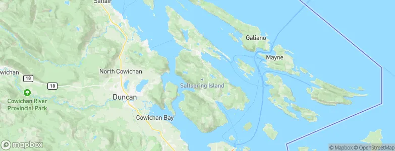 Salt Spring Island, Canada Map