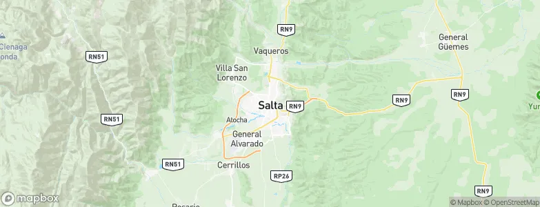 Salta, Argentina Map