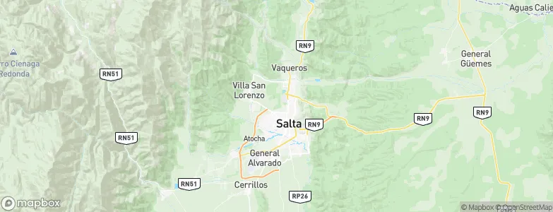 Salta Province, Argentina Map