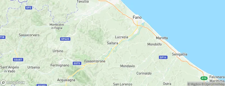 Saltara, Italy Map