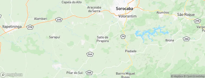 Salto de Pirapora, Brazil Map